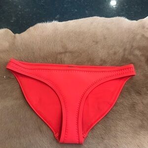 Triangl neoprene orange bikini bottoms Largr